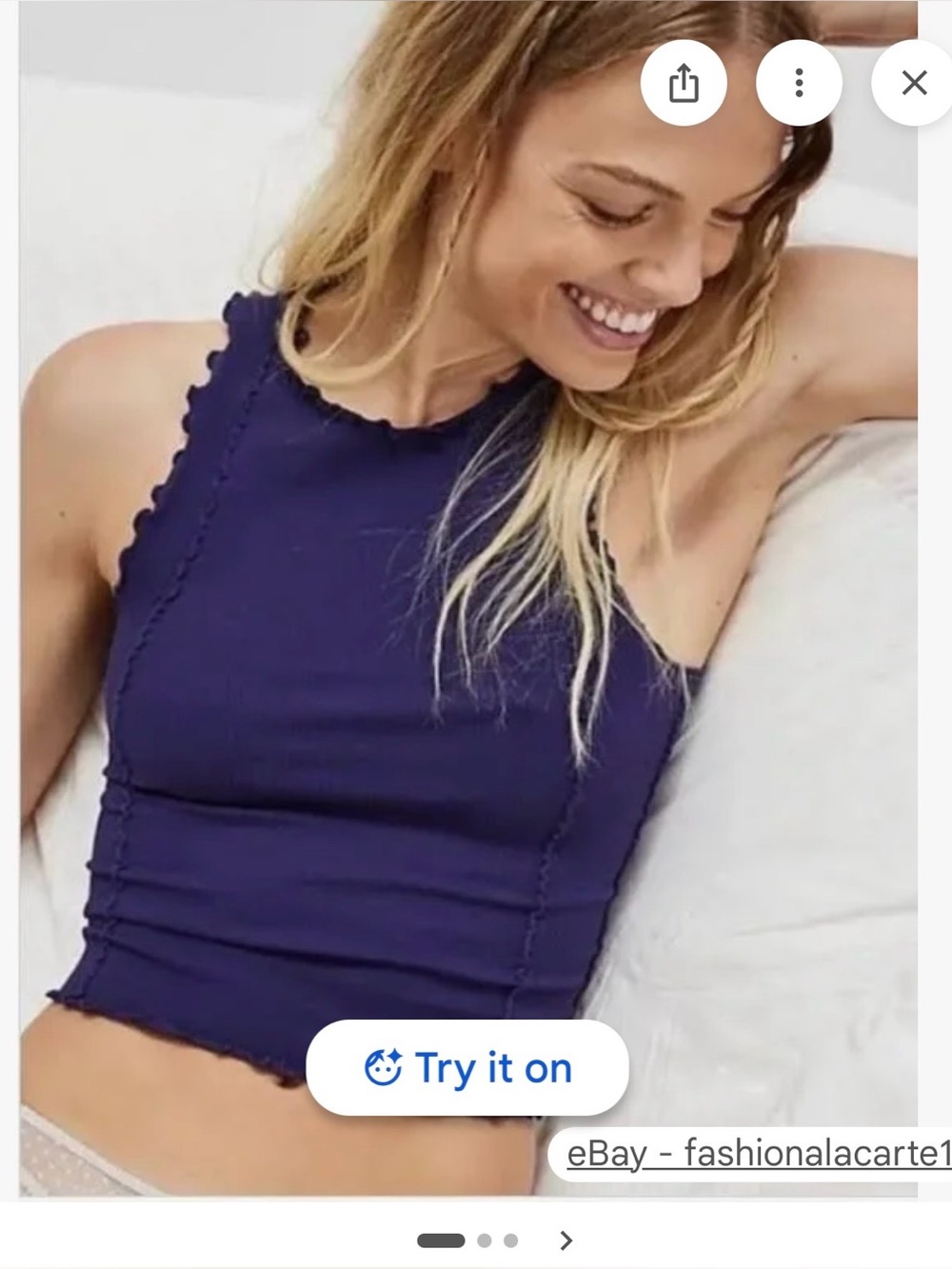 4 pack Free People Ribbed Halter Crop Tank bundle XS/S - Picture 3 of 5